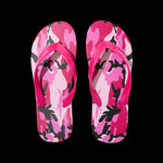 Load image into Gallery viewer, PINK CAMO FLIP FLOPS

