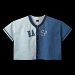 Load image into Gallery viewer, TWO TONE DENIM JERSEY
