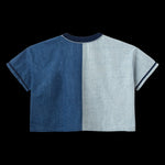 Load image into Gallery viewer, TWO TONE DENIM JERSEY

