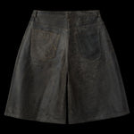 Load image into Gallery viewer, RUSTED CHOCOLATE LEATHER SHORTS
