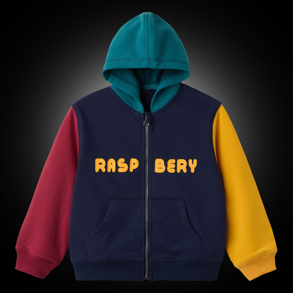 KIDS COLOR BLOCK ZIP UP