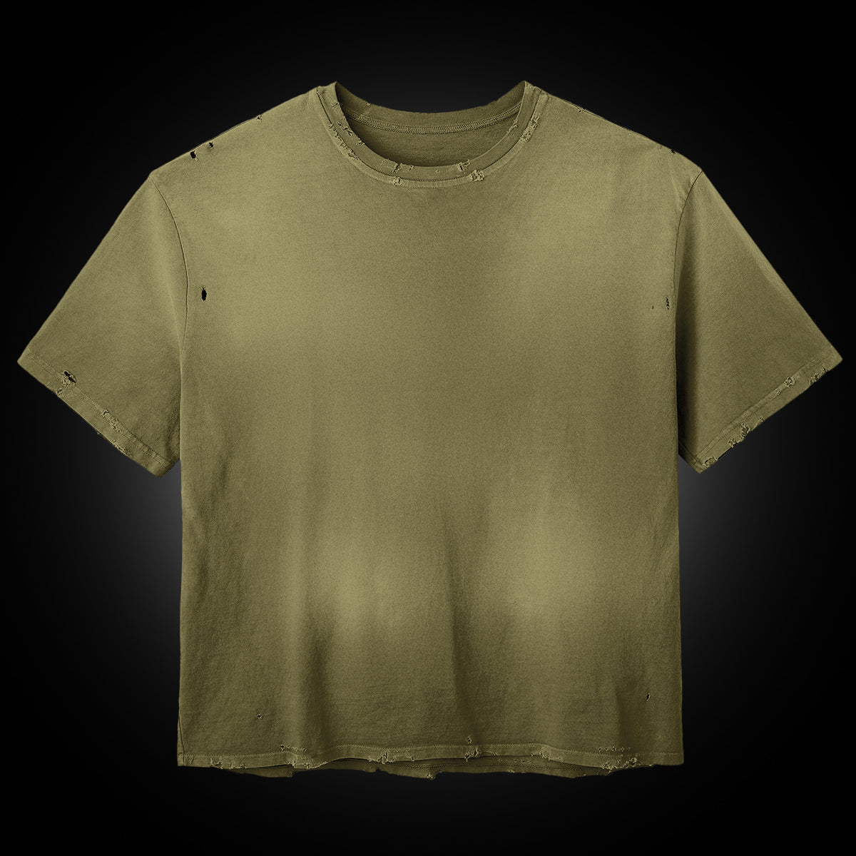 MILITARY GREEN BLANK TEE