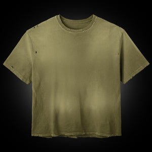 MILITARY GREEN BLANK TEE