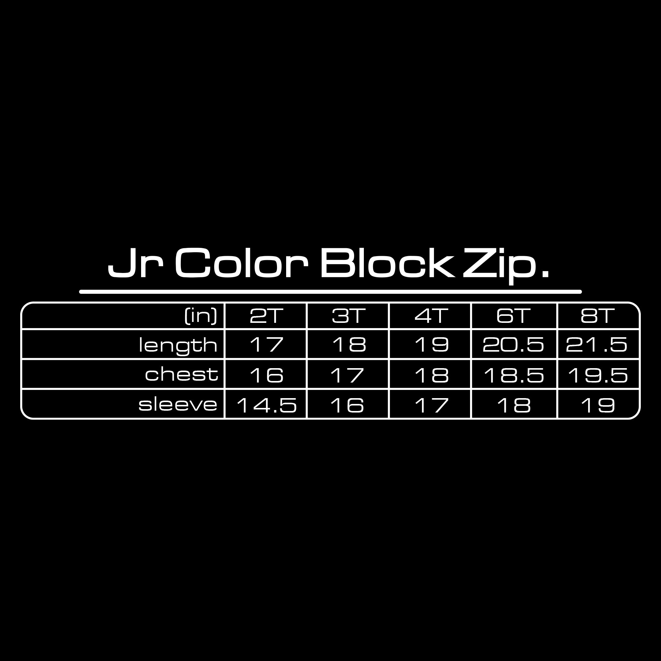 KIDS COLOR BLOCK ZIP UP