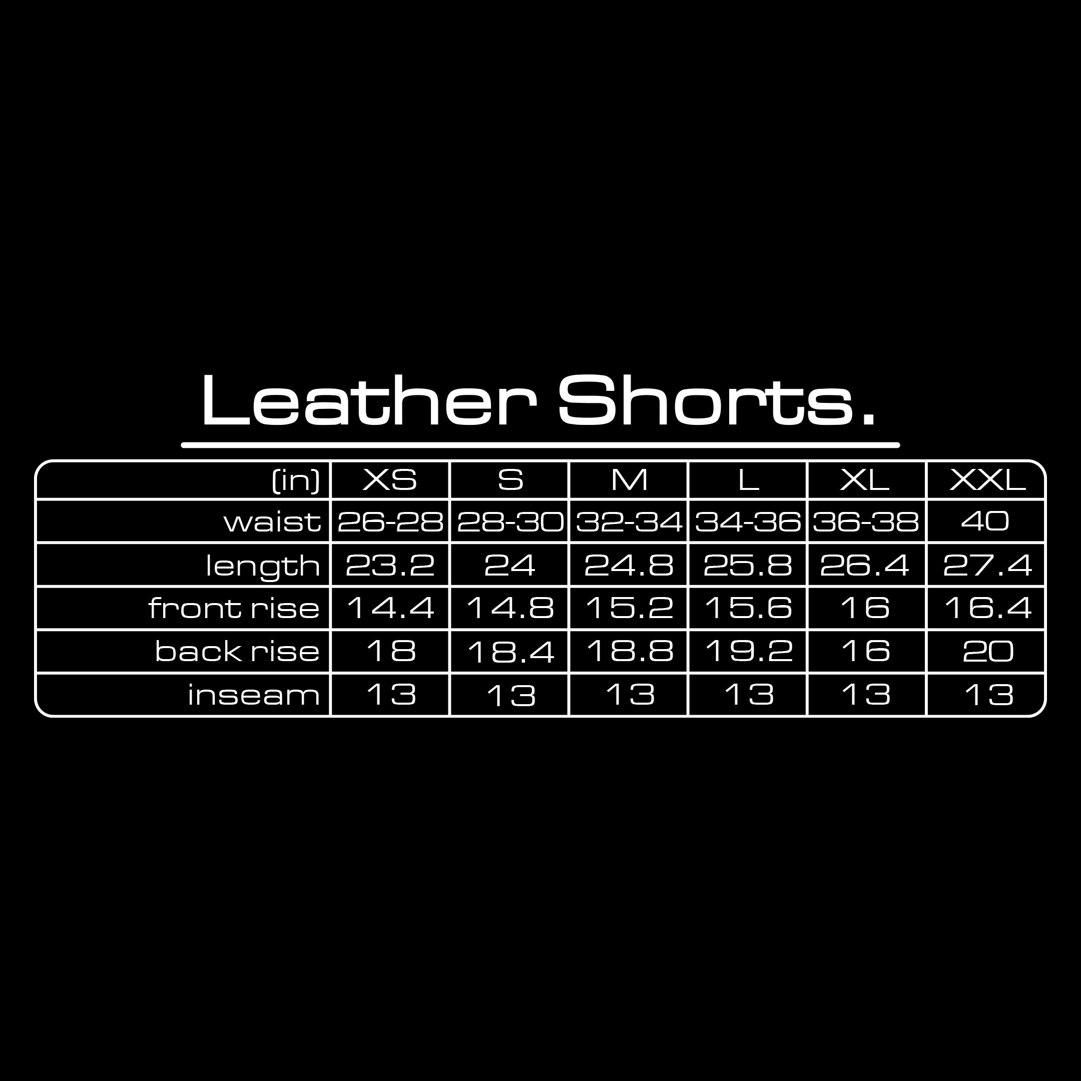 RUSTED CHOCOLATE LEATHER SHORTS